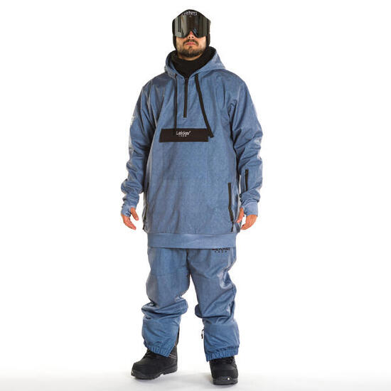 Felpa da sci snow 10K Granite Storm grigio denim