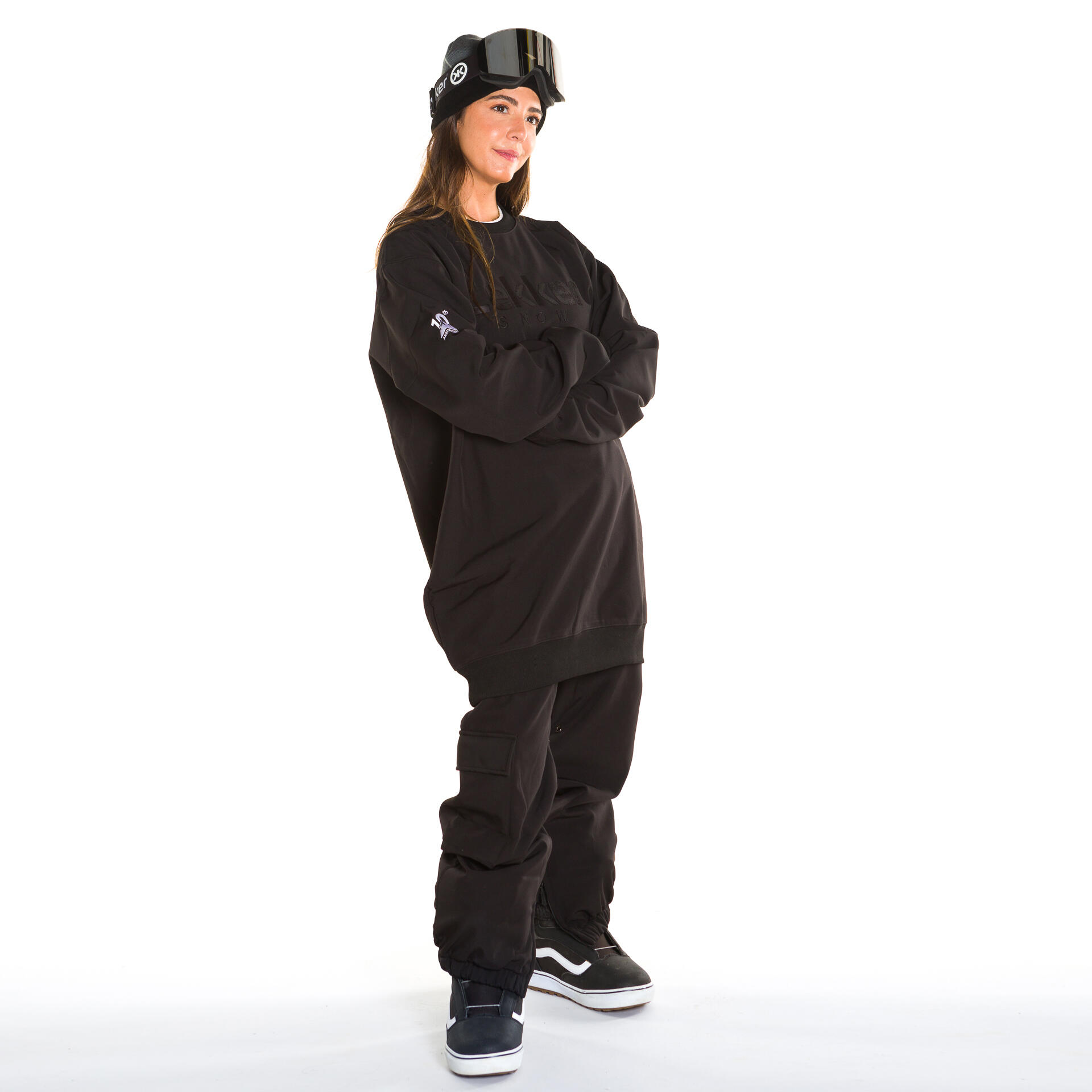 Snowboard hoodie 10K Eclipse zwart 3/3