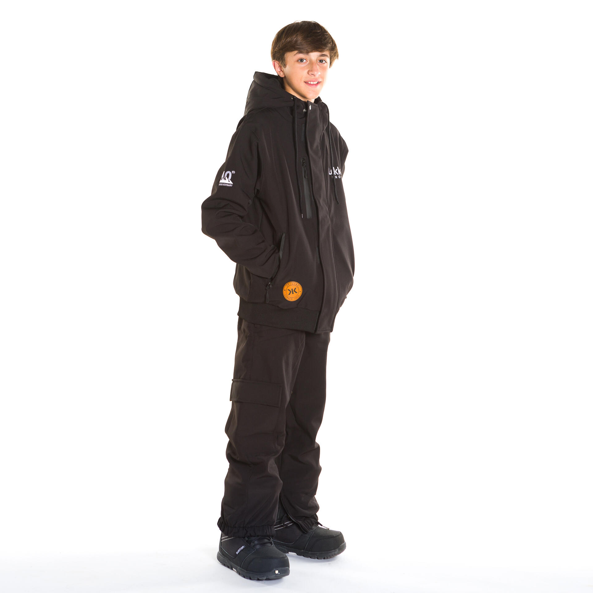 Veste de ski snow Kids Black Peak 10K Black 2/3