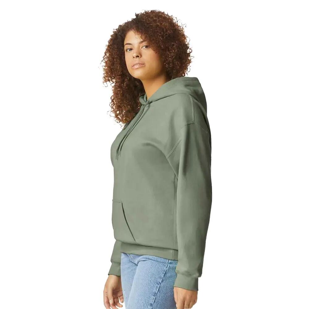 Sweat Uni À Capuche SOFTSTYLE Adulte (Vert De Gris) 3/3