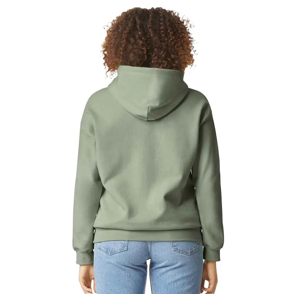 Sweat Uni À Capuche SOFTSTYLE Adulte (Vert De Gris) 2/3