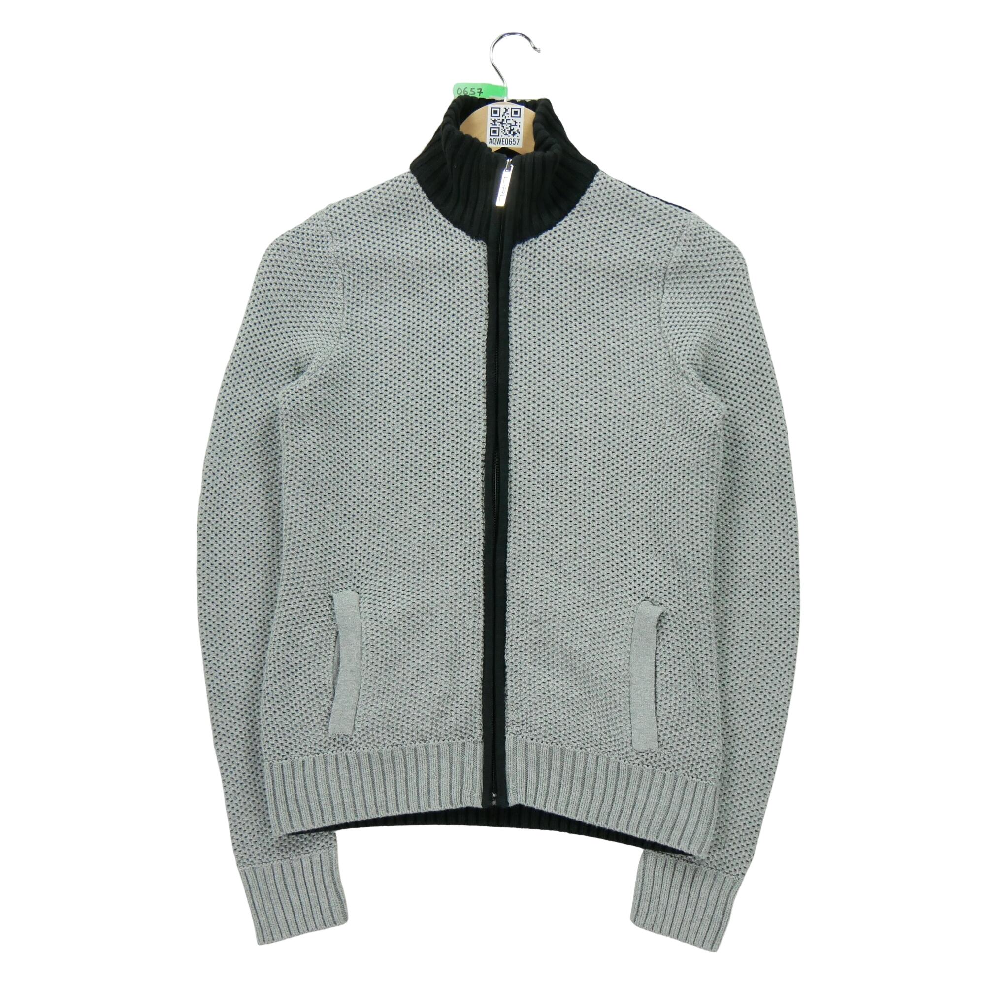 RALPH LAUREN Reconditionné - Pull Femme full zip Gris - Très Bon État
