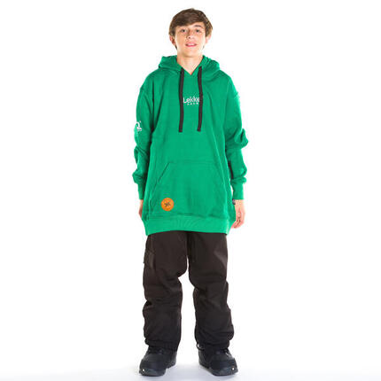 Snowboard hoodie katoen Kids Tall Alpine Rose groen