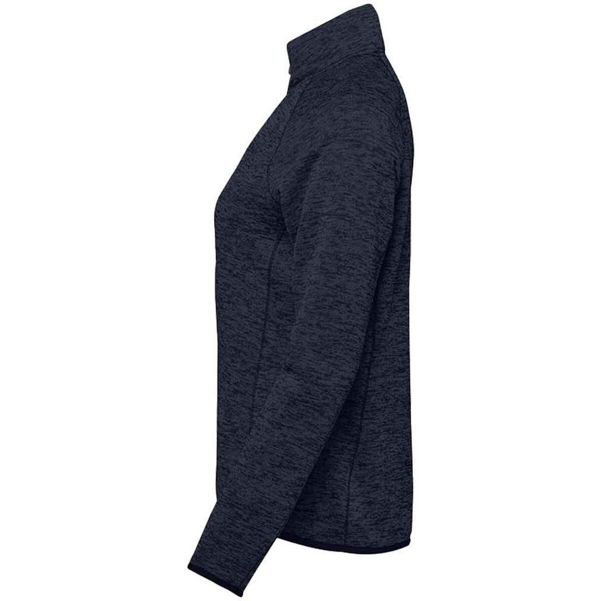Womens/Ladies Yosemite Half Zip Pullover (Navy Heather) 4/4
