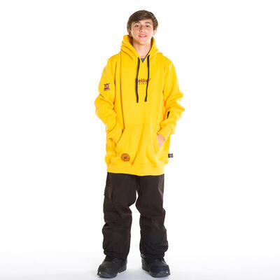 Snowboard hoodie katoen kids tall gold summit geel