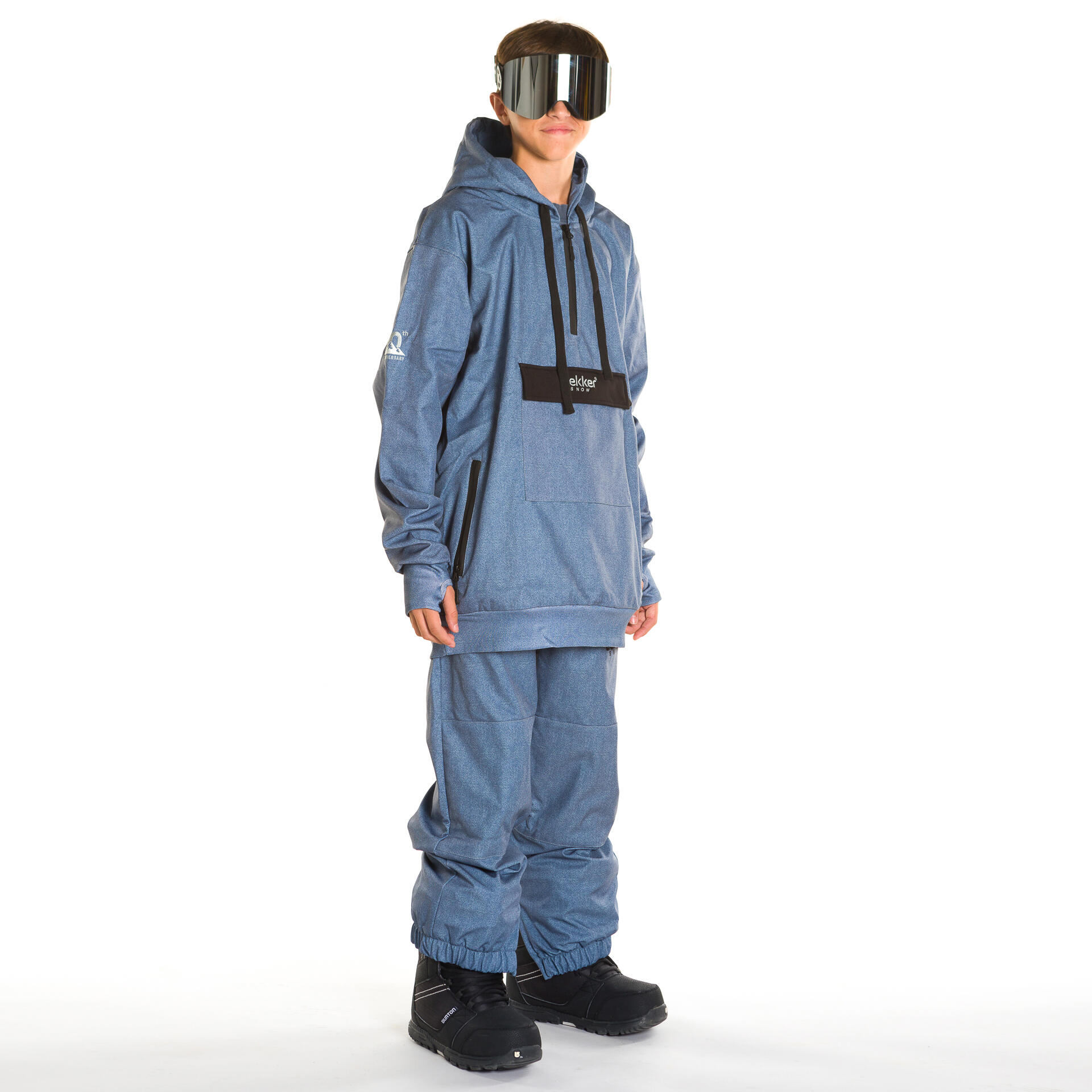 Skibroek snow Kids Granite Storm 10K grijs denim 2/3