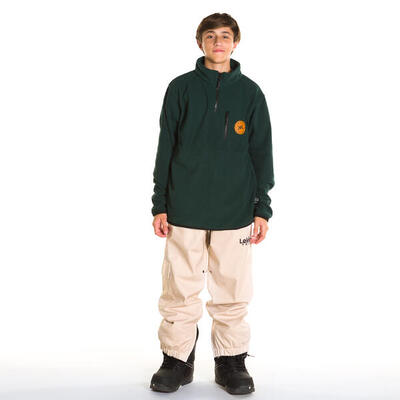 Fleece kids pine needle groen