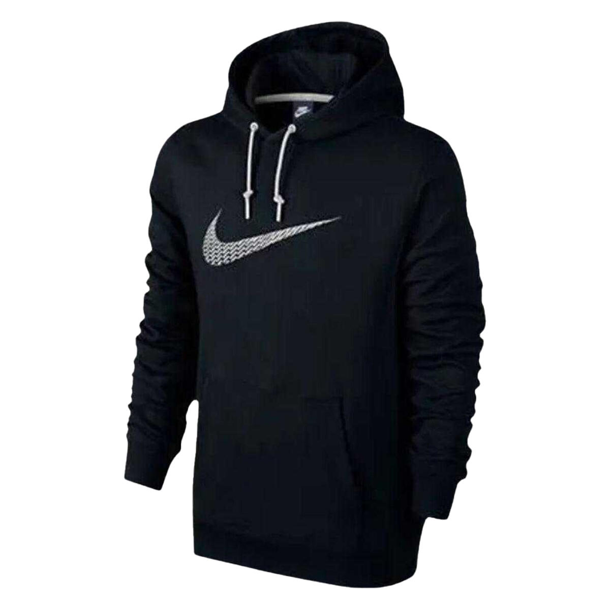 NIKE Felpa Con Cappuccio Swoosh Uomo Nike Nero