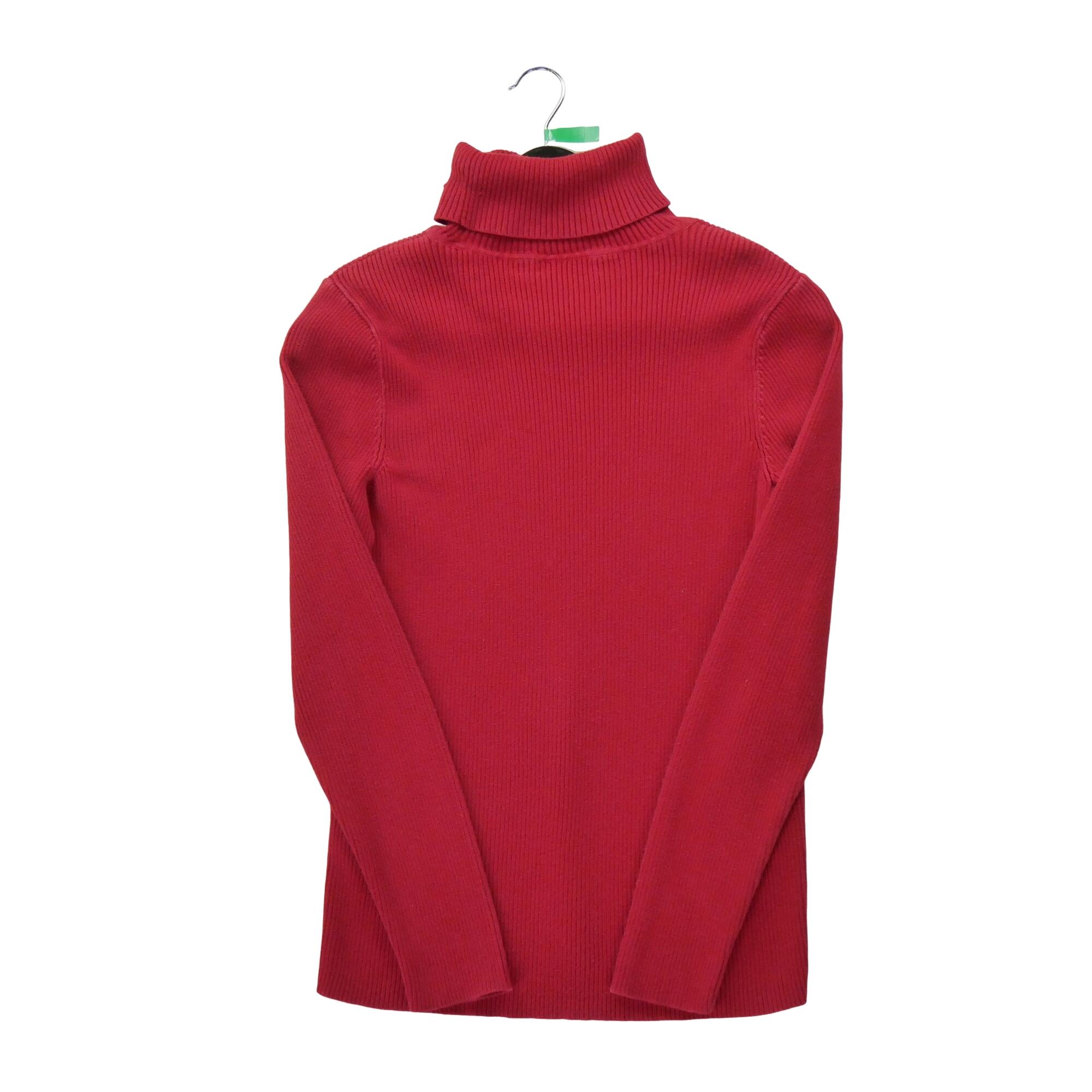 Reconditionné - Pull Femme col roulé Rouge - Très Bon État 2/6