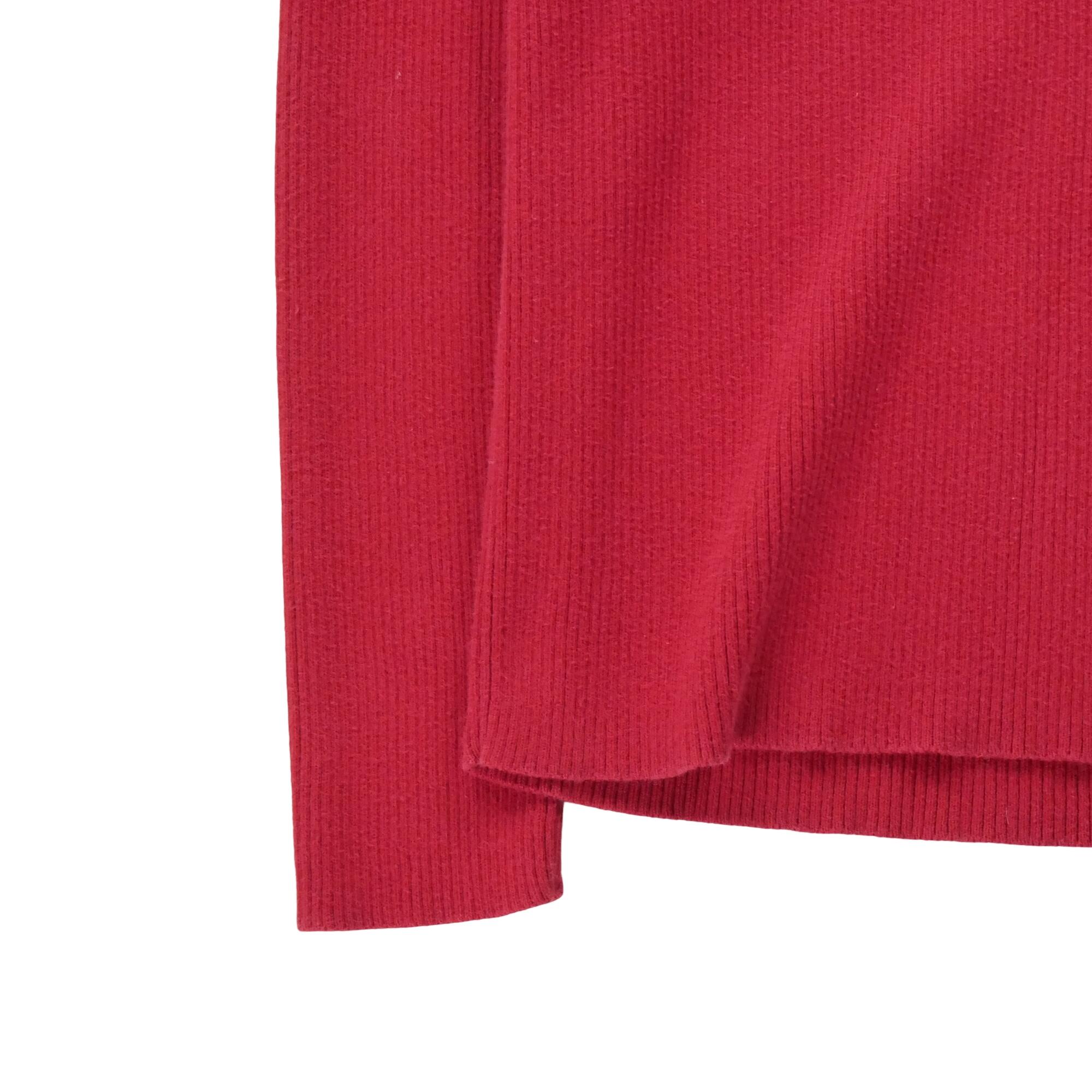 Reconditionné - Pull Femme col roulé Rouge - Très Bon État 4/6