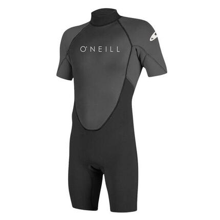 O'Neill Hommes Reactor II 2mm Back Zip Shorty Combinaison Néoprène - Graphite /