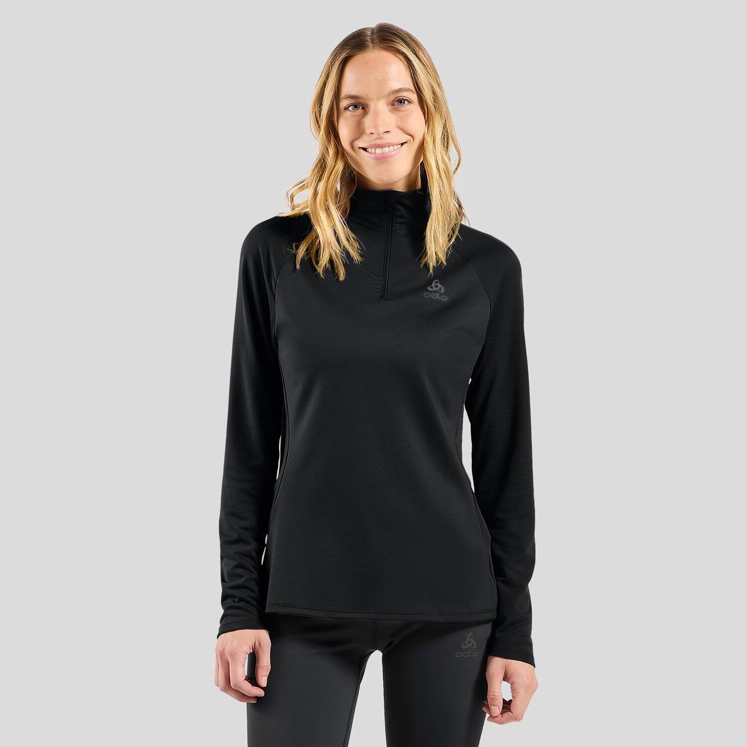 Essentials Ceramiwarm mid layer met halve rits ODLO 5/9