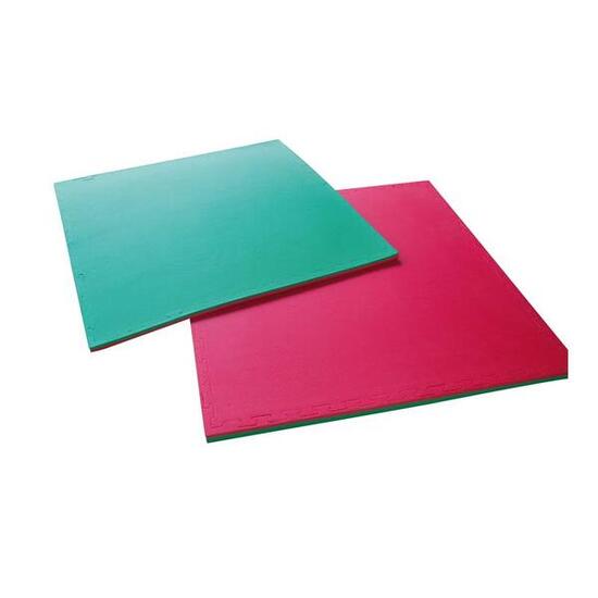 Tatami 100 x 100 x 4 cm Colore Verde/Rosso Ex3me fitness