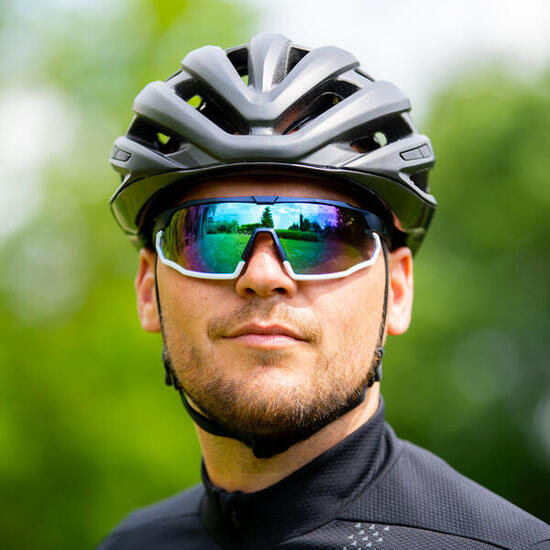 Okulary Lynx Galibier rowerowe matowy niebieski szkło dymne Kat.3