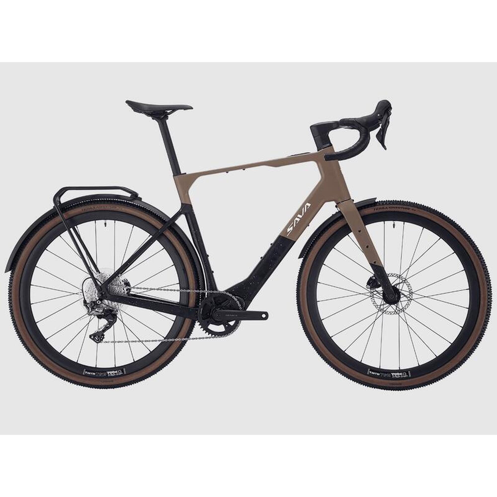 Sava - Vélo Électrique Gravel Sava Gelaro 4.0 - Vélo Gravel - Marron - 48 Xl - Decathlon