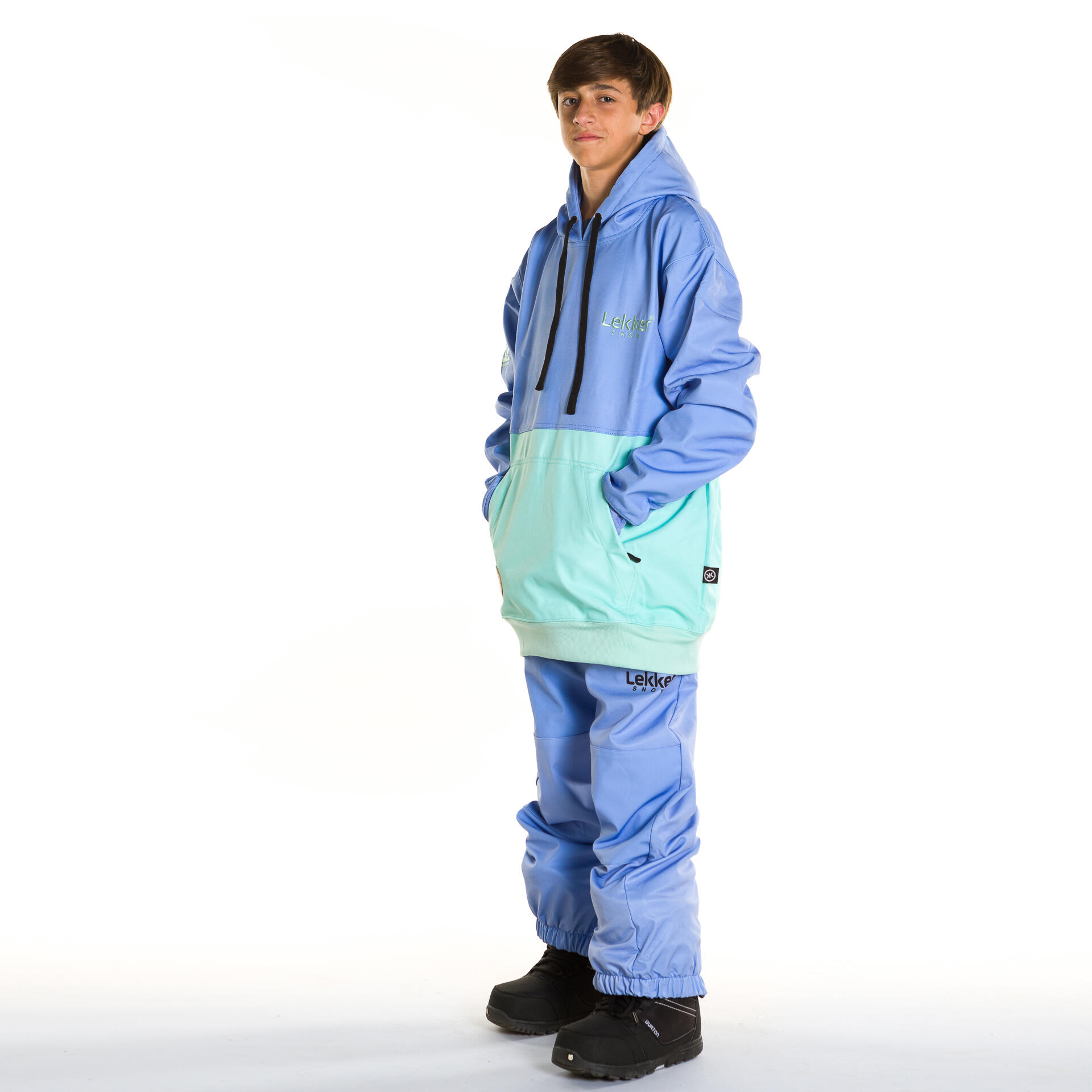 Snowboard hoodie 10K Kids Glacier blauw 3/3