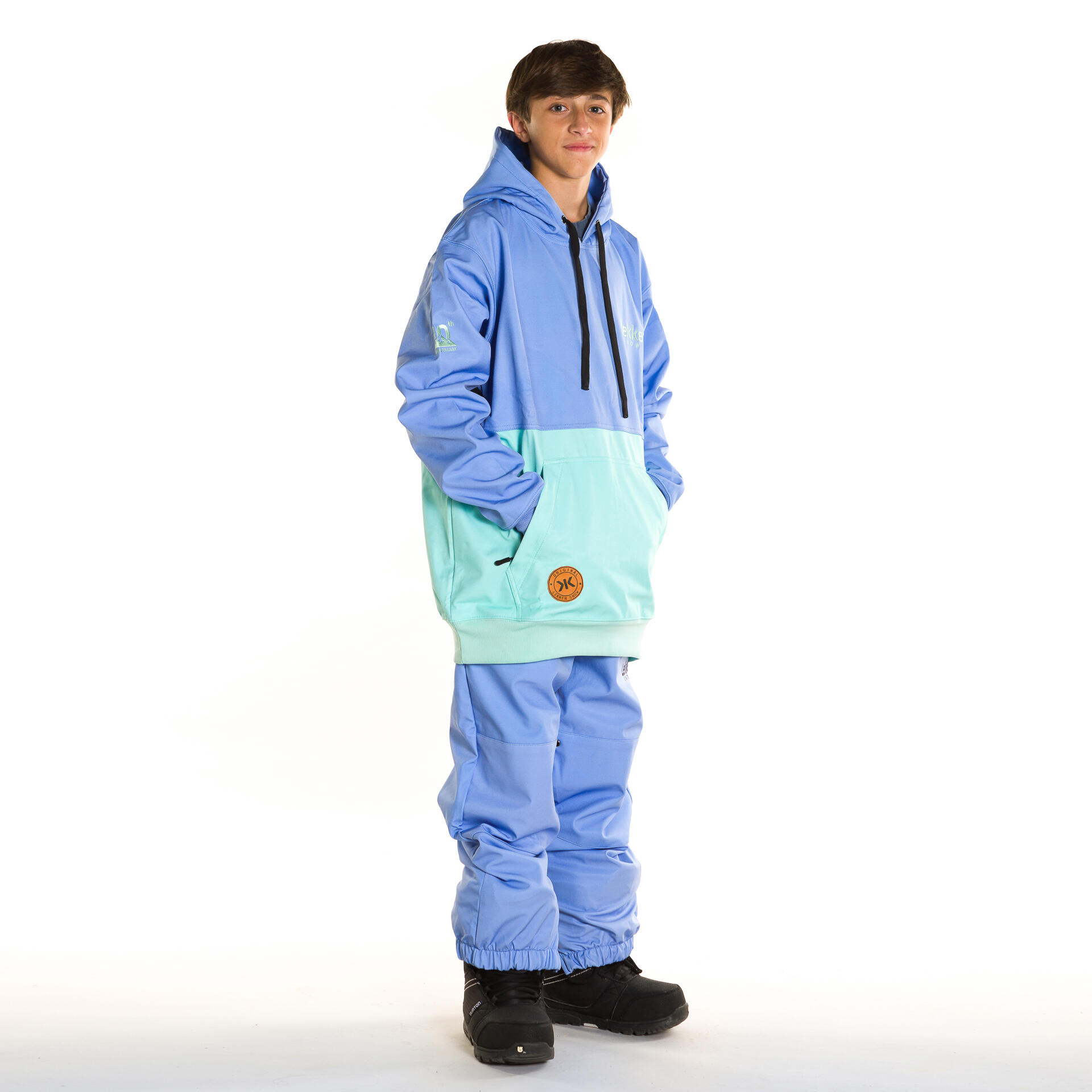 Snowboard hoodie 10K Kids Glacier blauw 2/3