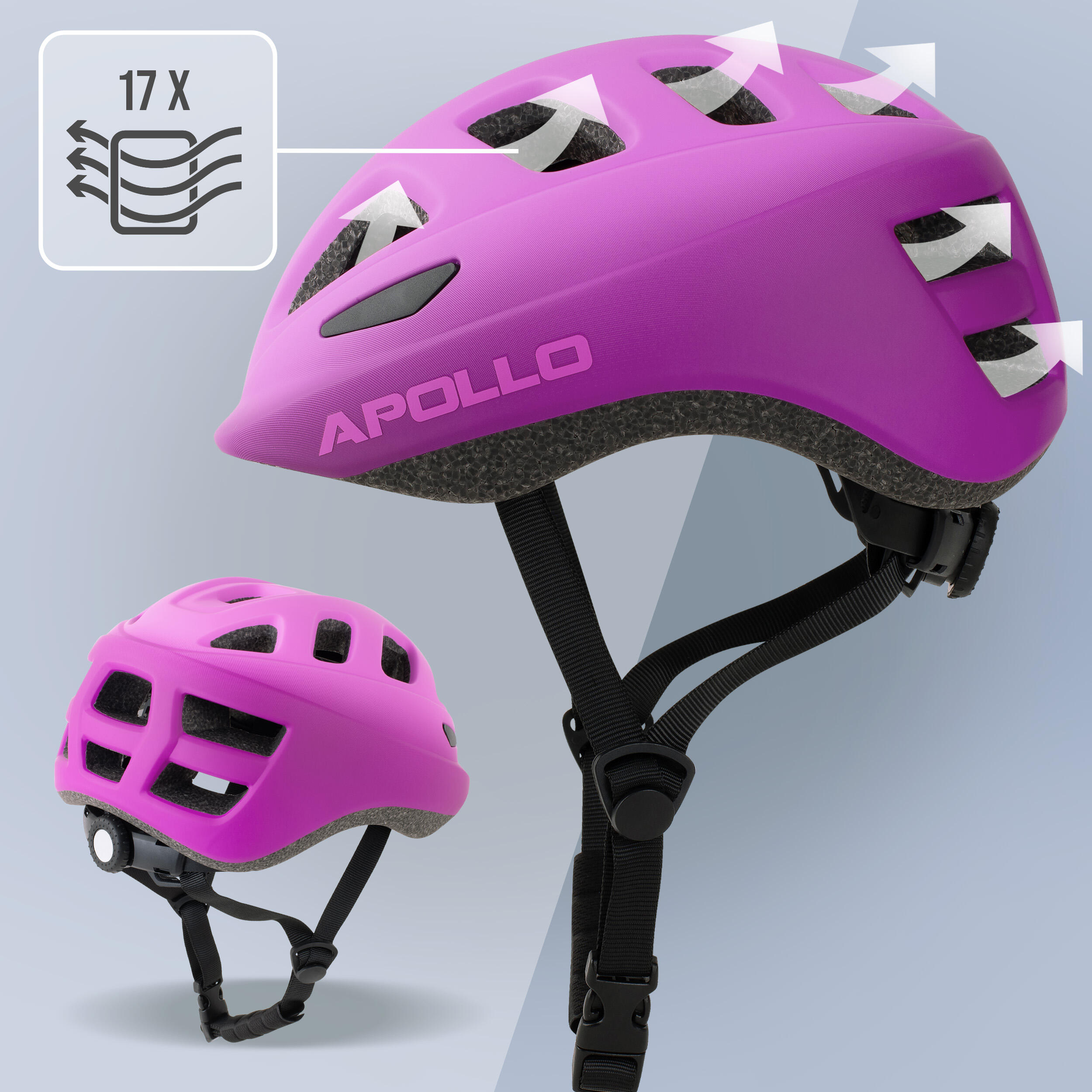 Casque enfant Apollo – casque multisport réglable pour vélo et loisirs 4/7