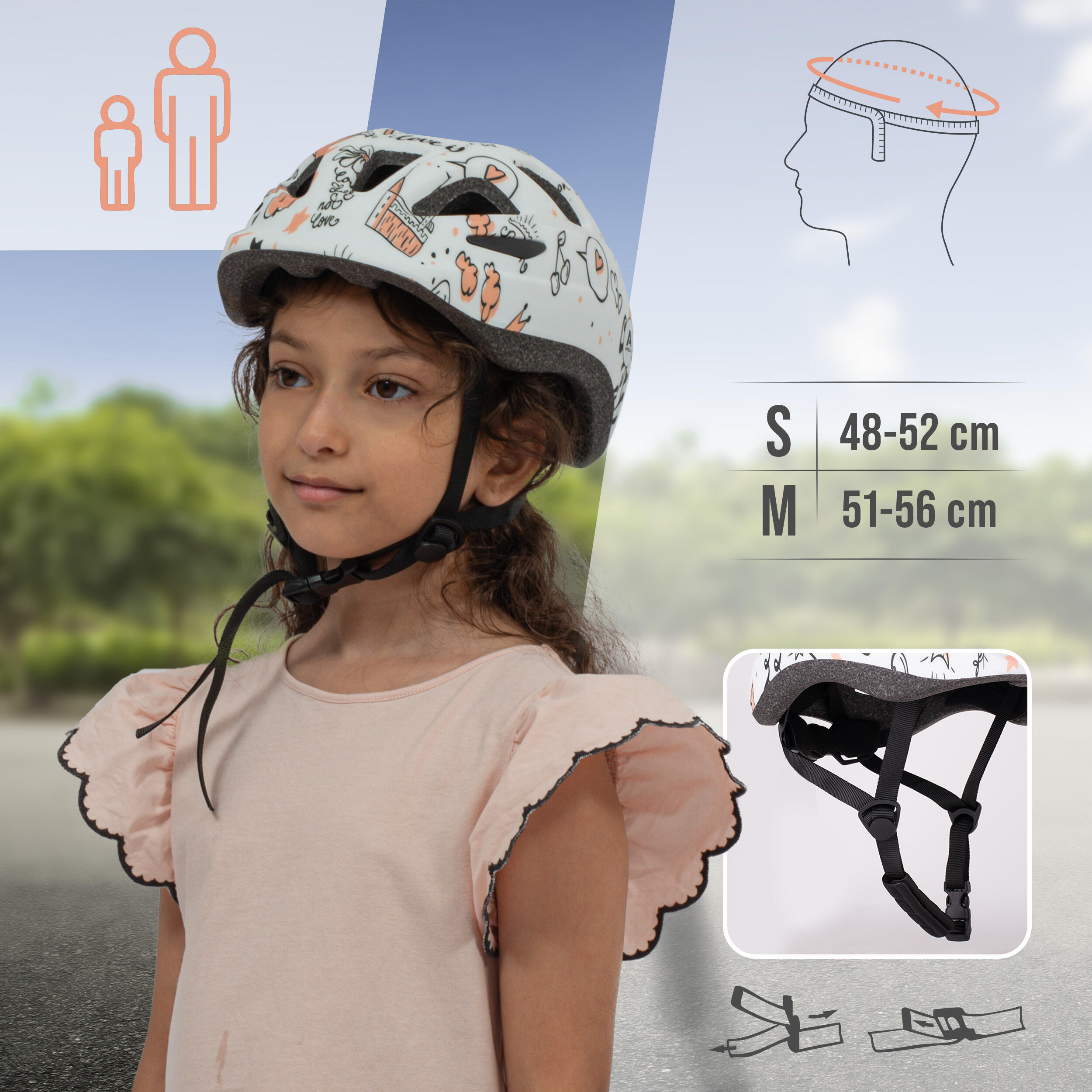 Casque enfant Apollo – casque multisport réglable pour vélo et loisirs 5/7