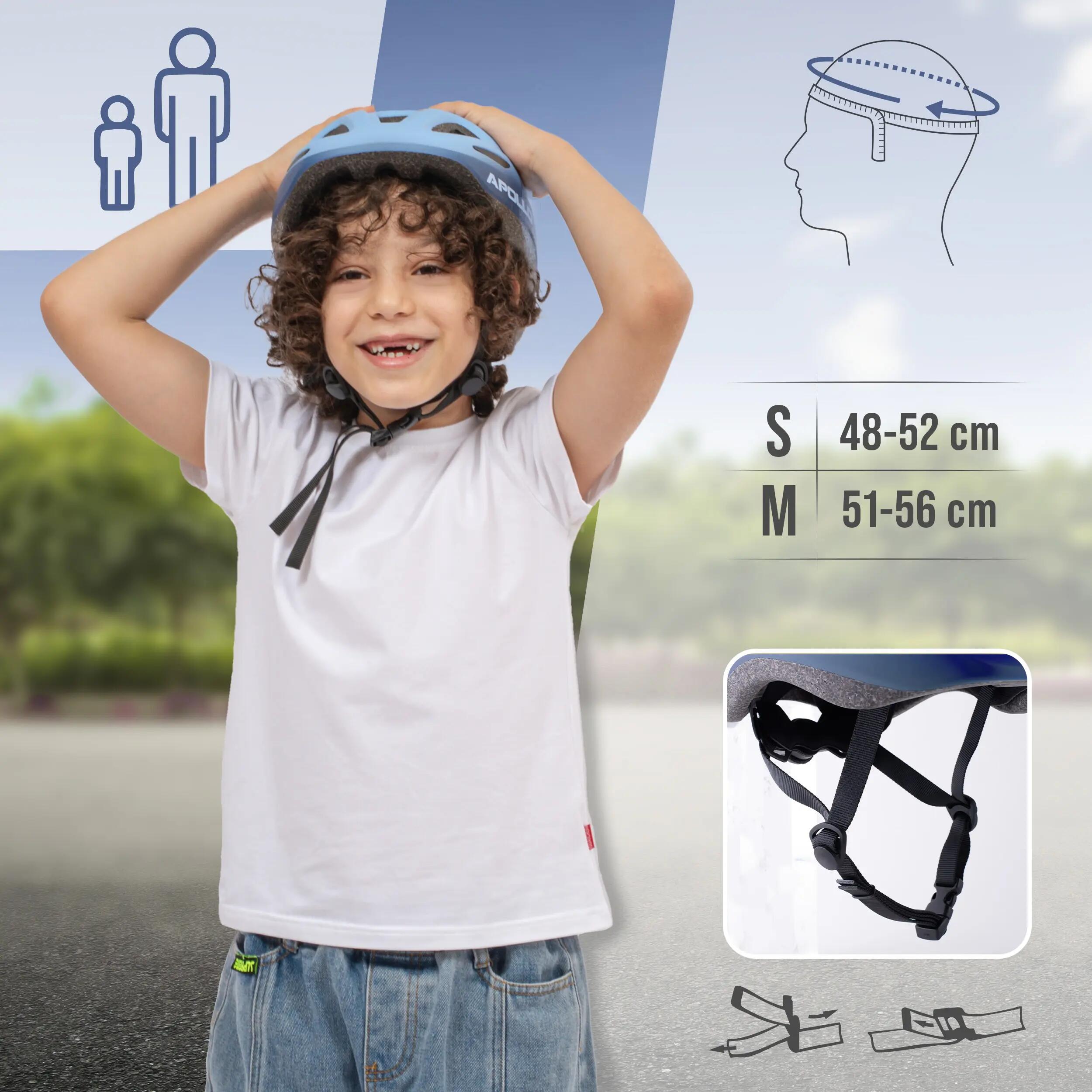 Casco infantil Apollo – casco ajustable para bici y deporte 5/7