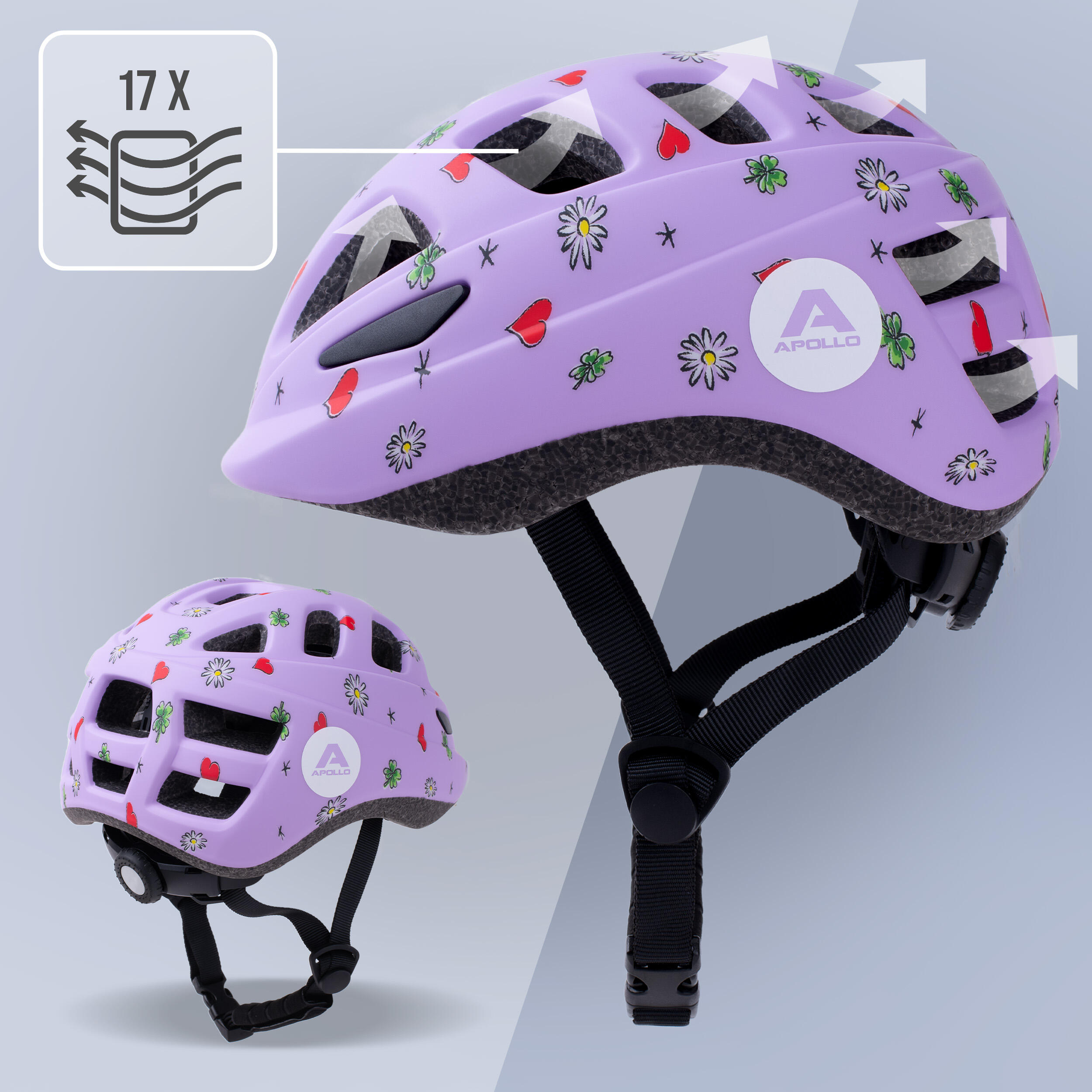 Casque enfant Apollo – casque multisport réglable pour vélo et loisirs 4/7