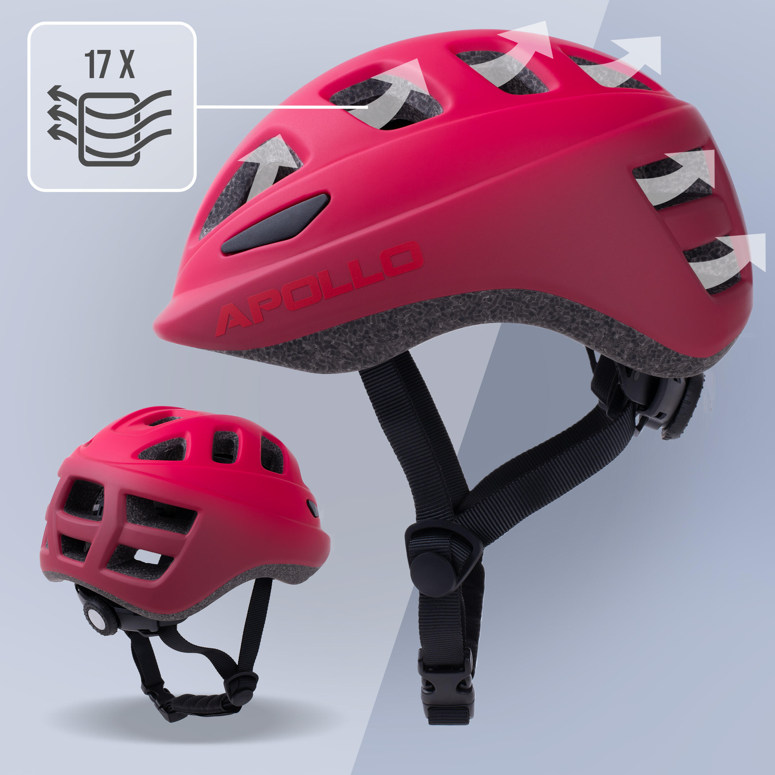 Apollo Kinderhelm – verstellbarer Multisporthelm für Fahrrad & Freizeit 4/7