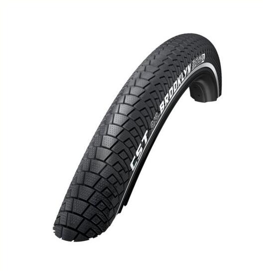 CST brooklyn pro (2mm anti-lek) zwart met reflectie 28x2.00, etrto 50-622