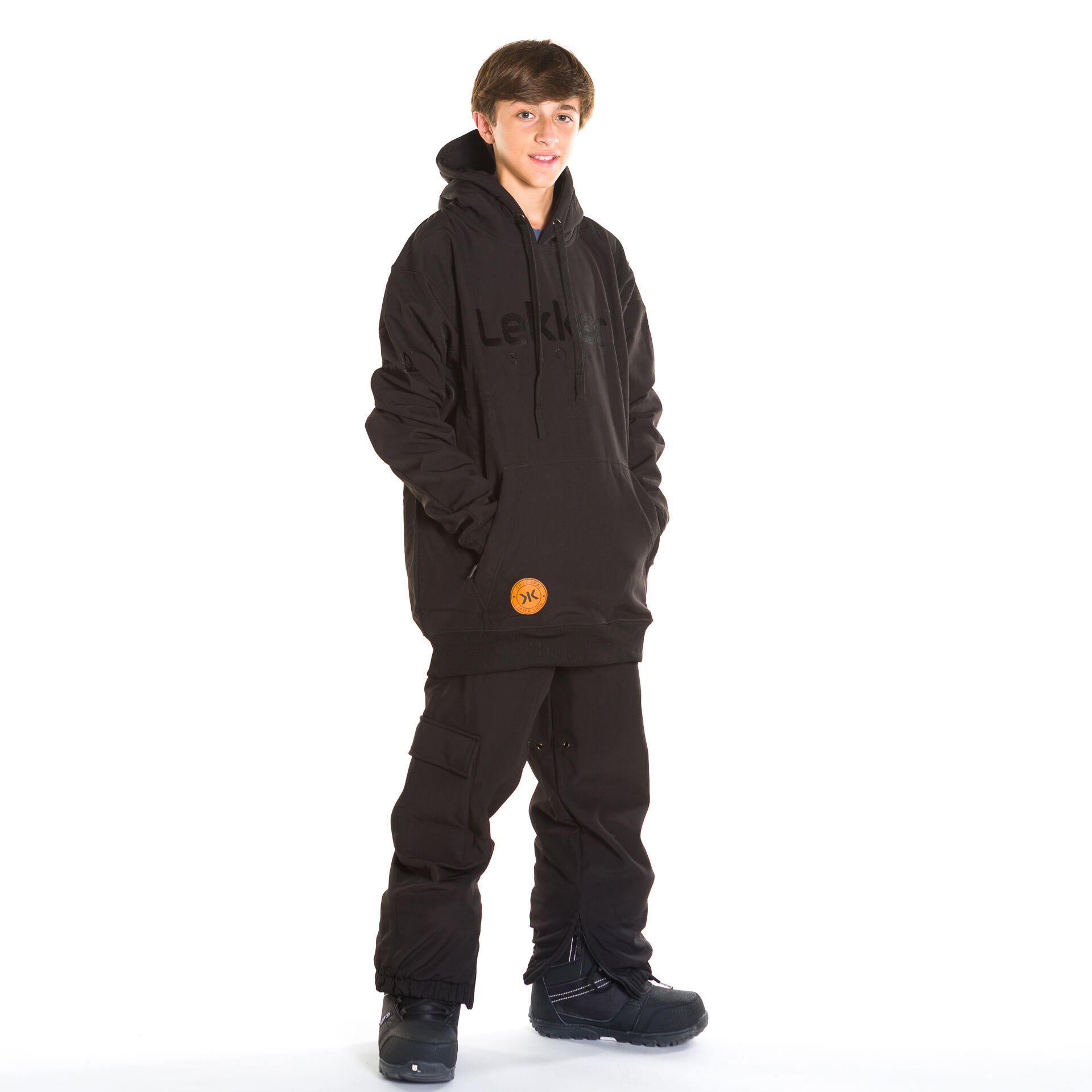 Snowboard hoodie 10K Kids Midnight Line zwart 3/3