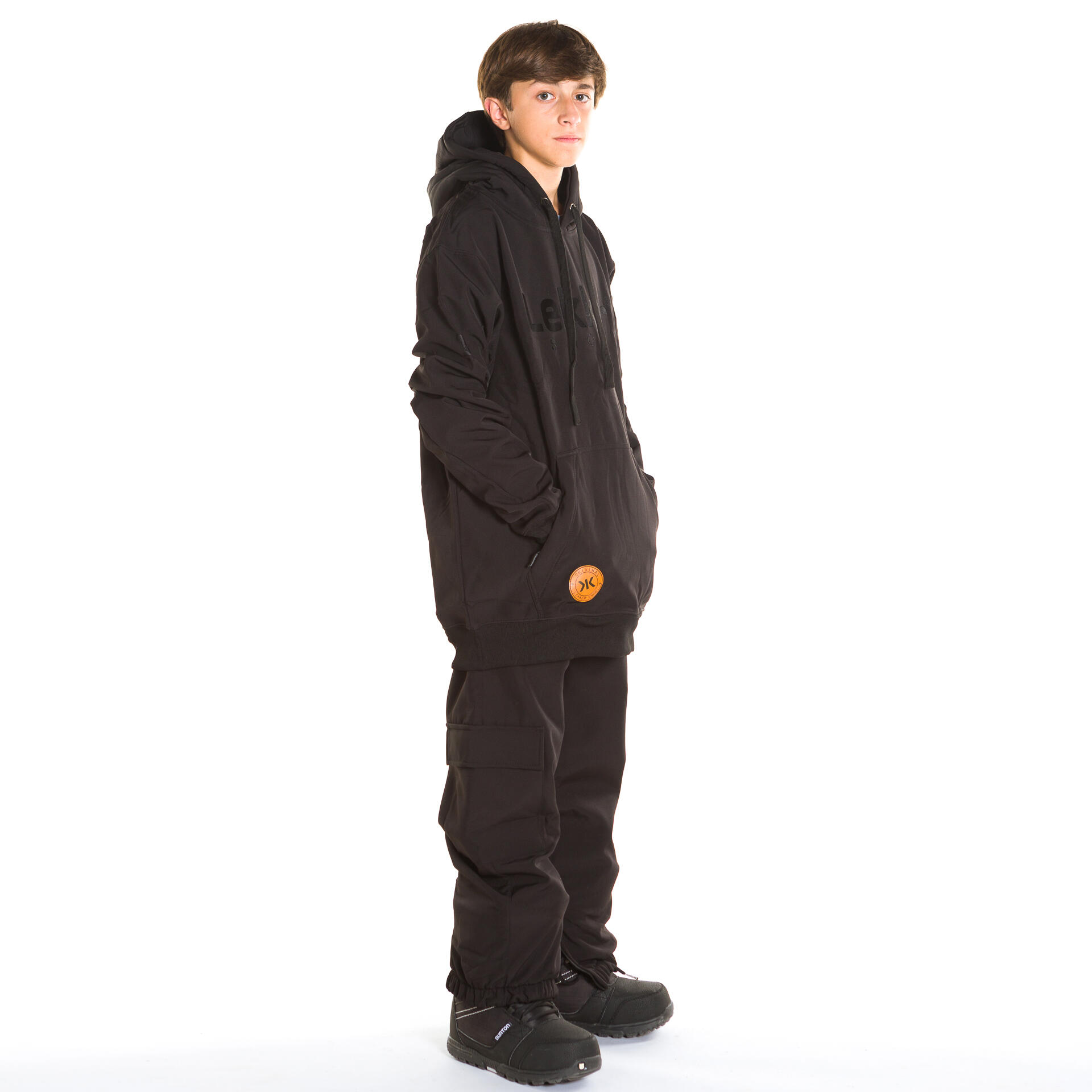 Snowboard hoodie 10K Kids Midnight Line zwart 2/3
