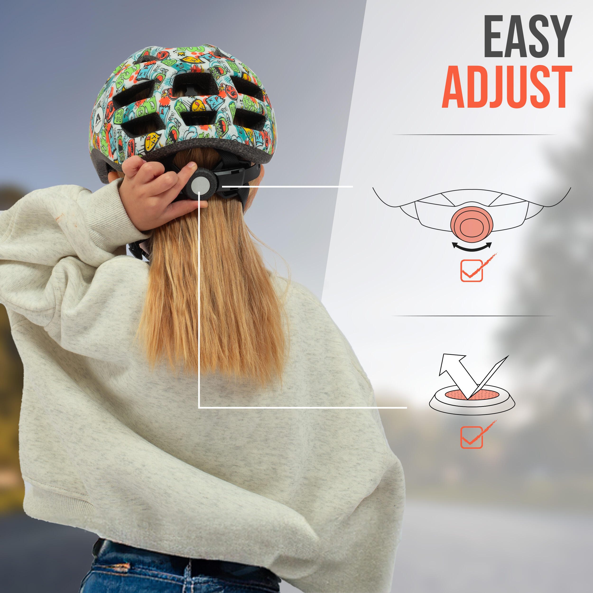 Casco infantil Apollo – casco ajustable para bici y deporte 2/7