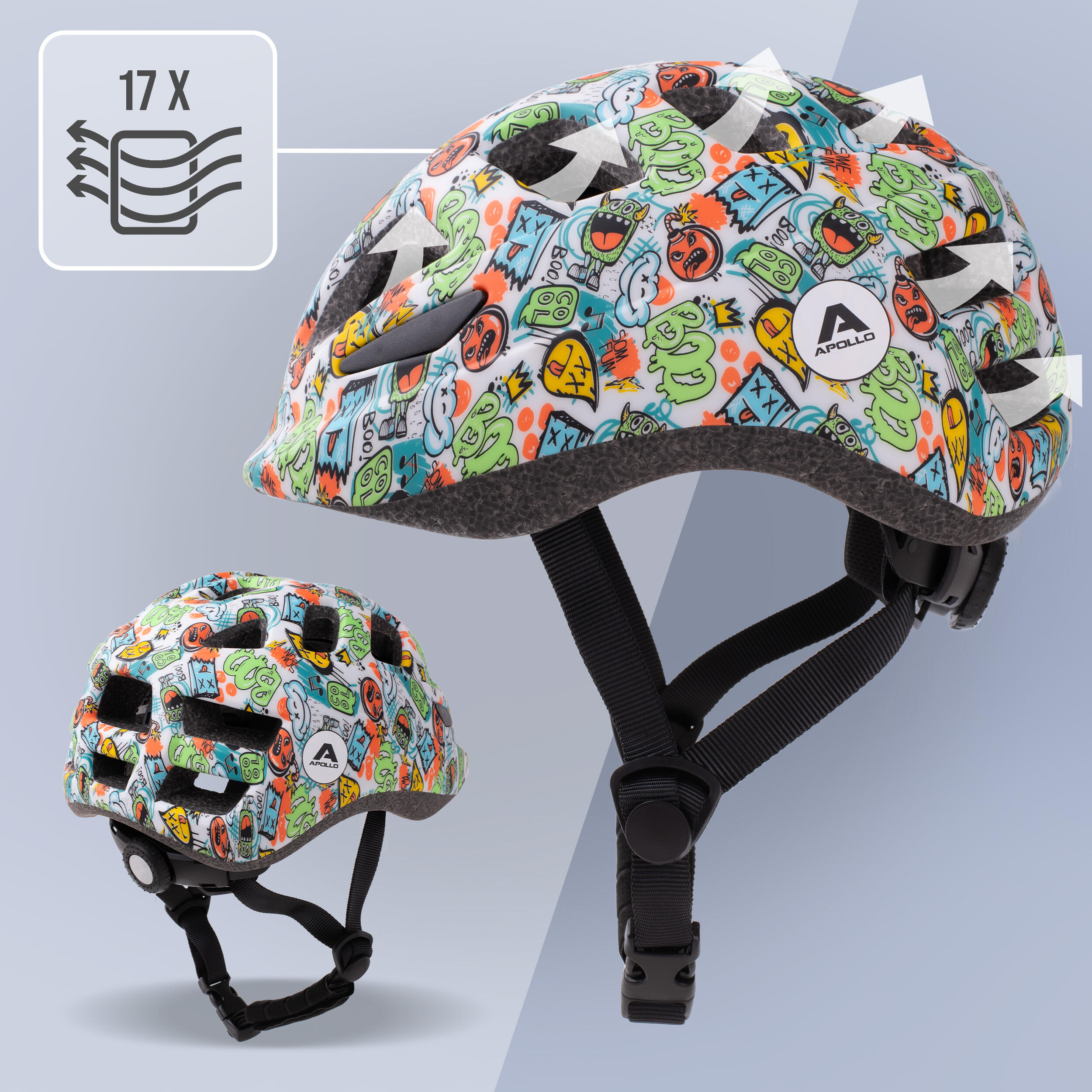 Apollo Kinderhelm – verstelbare helm voor fiets en sport 4/7