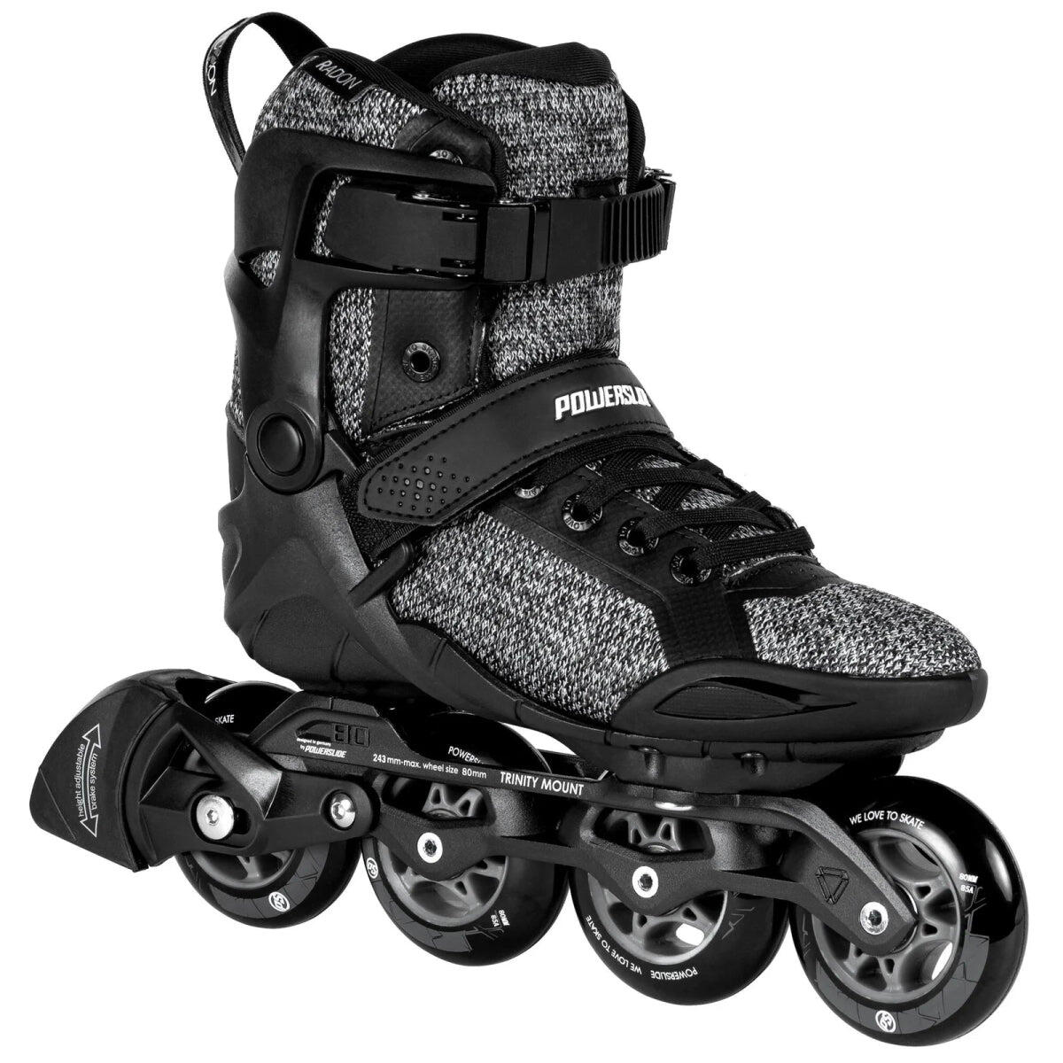 Powerslide - Powerslide Inline Skates Phuzion Radon Black White 80, Pour Hommes Et Femmes - Rollers En Ligne - Blanc|noir - 46 - Decathlon
