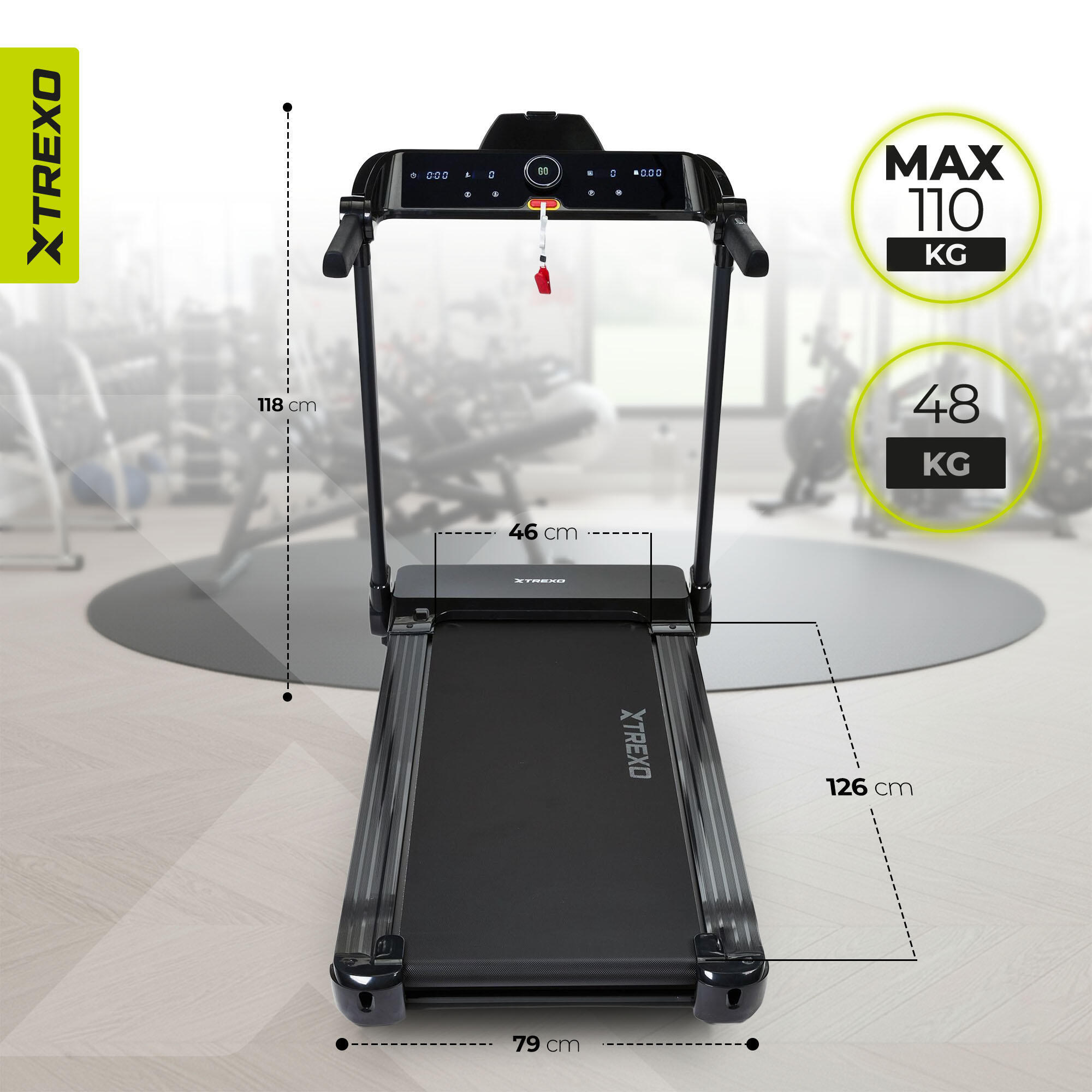 Bieżnia elektryczna XTREXO TXO-X250-B 3/7