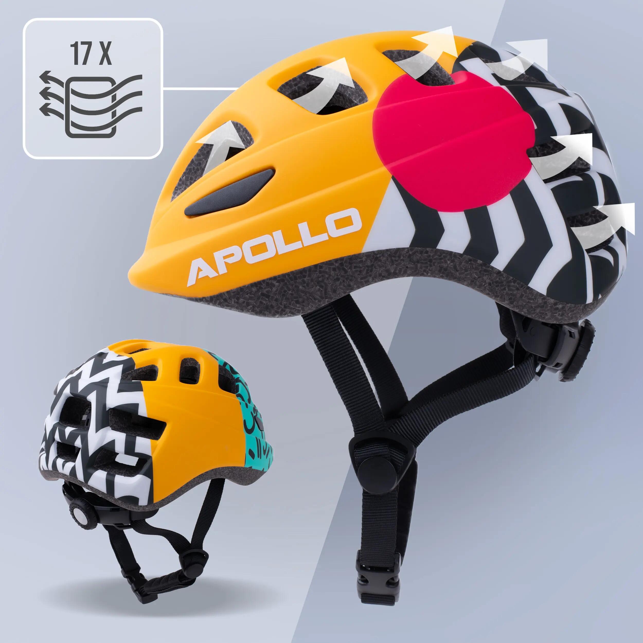 Apollo Kinderhelm – verstellbarer Multisporthelm für Fahrrad & Freizeit 4/7