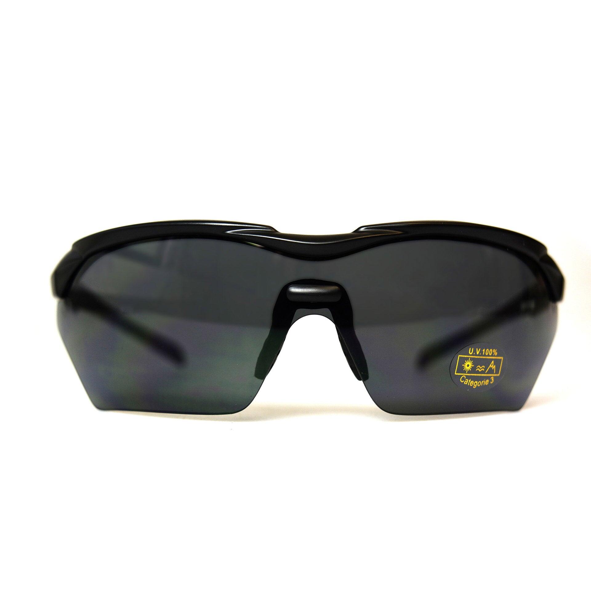 Okulary sportowe VWP Full View czarny-smoke z przezroczystą soczewką