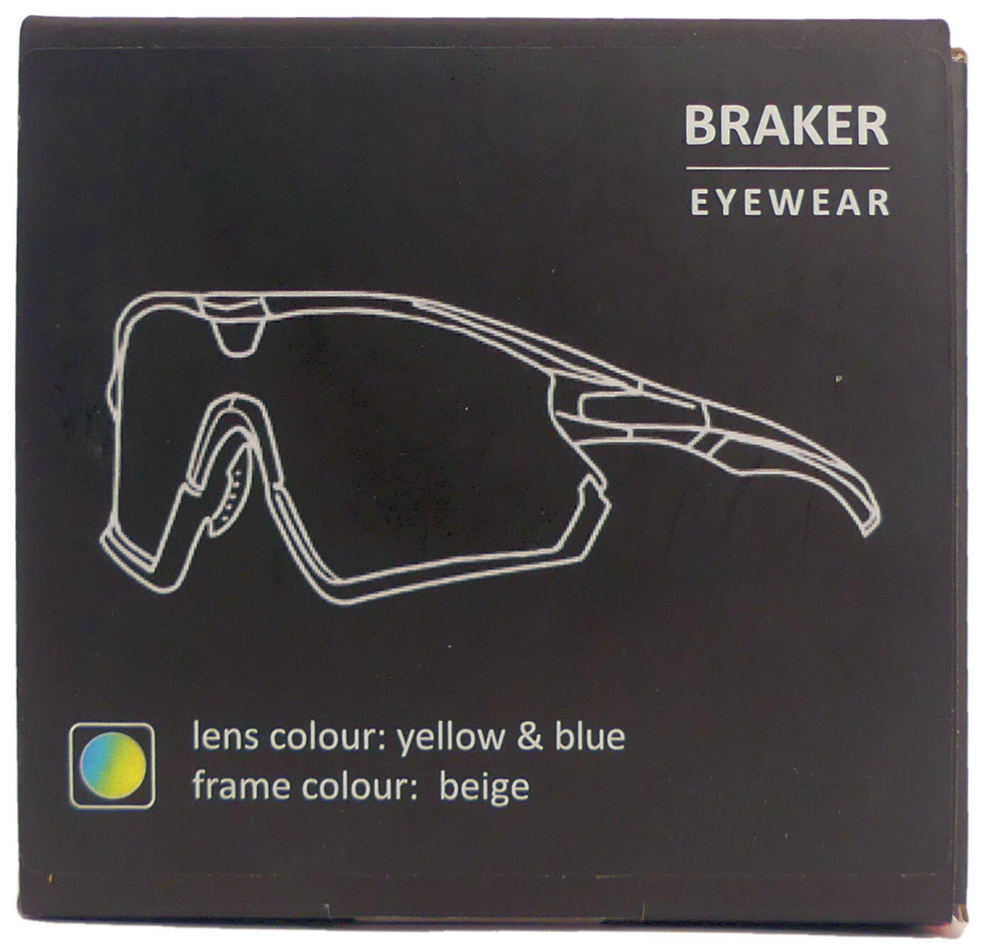 Kross fietsbril braker uv400 verwisselbare lenzen - beige frame 2/3