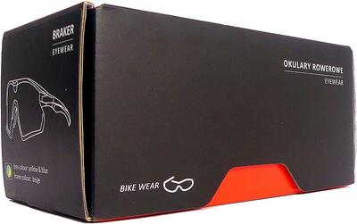 Occhiali ciclismo Kross Braker UV400 lenti intercambiabili - montatura beige.