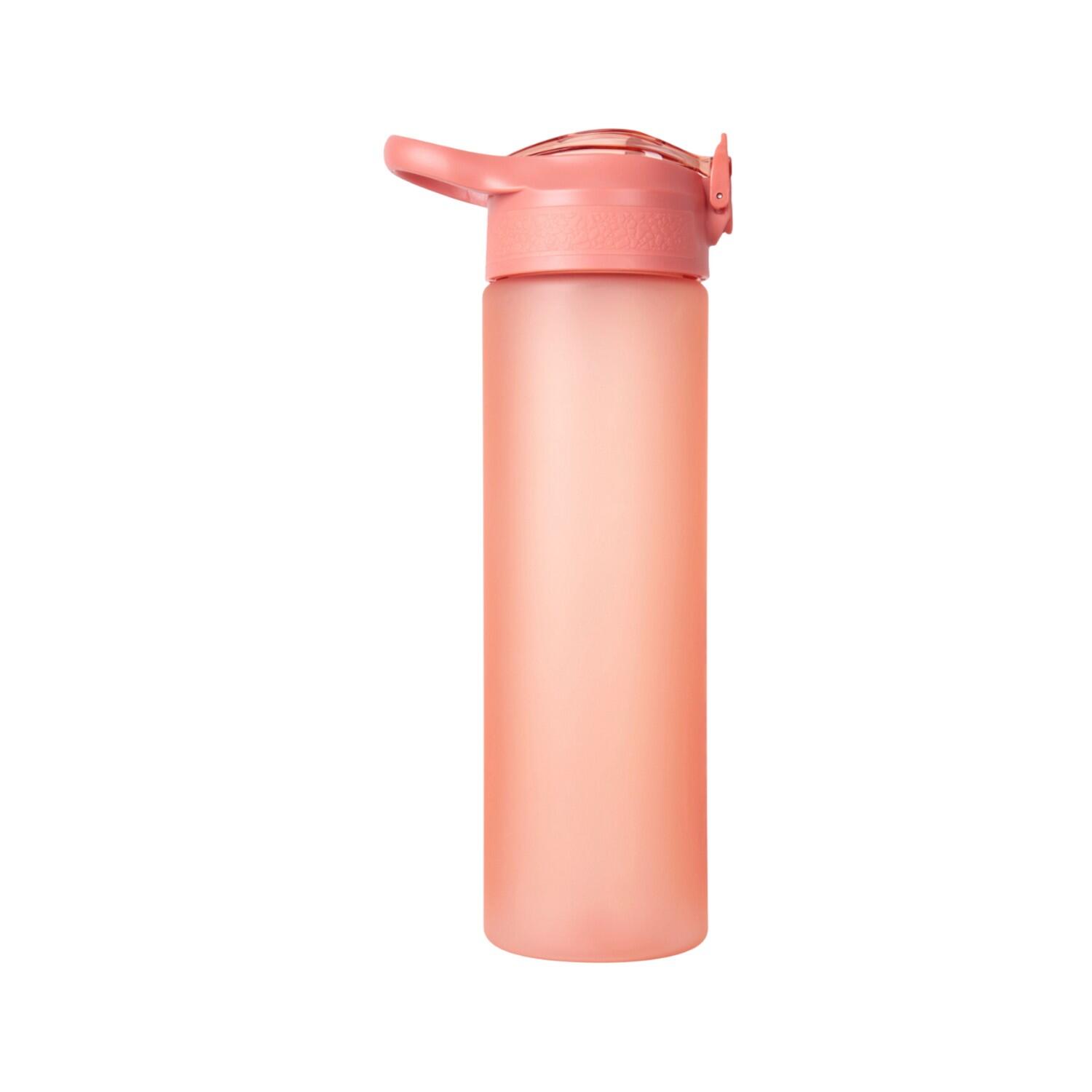 Wasserflasche, Trinkhalm, 700ml Damen und Herren Orange 2/4