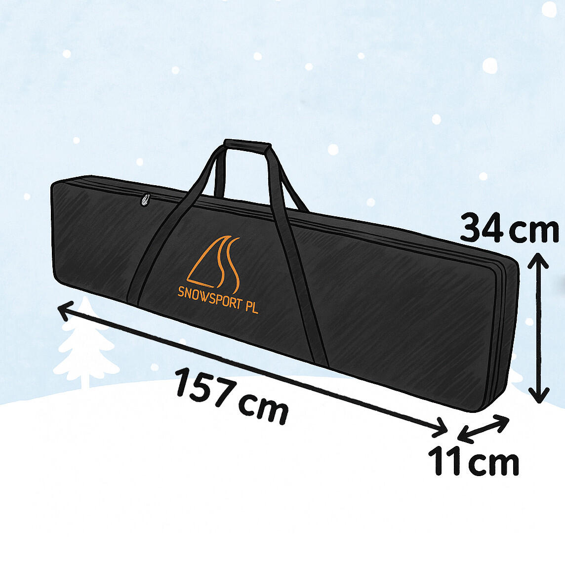 Pokrowiec na deskę snowboardową Snowsport Prestige 3/7