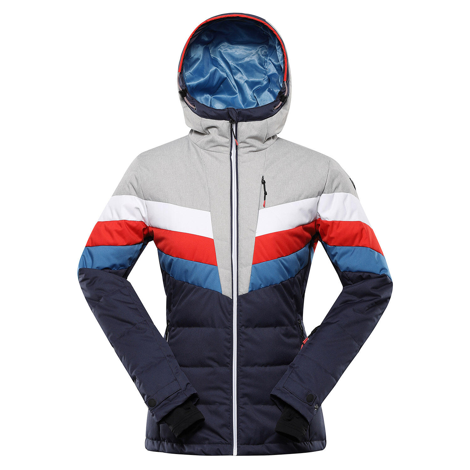 ALPINE PRO Dámská péřová lyžařská bunda s membránou ptx FEEDRA