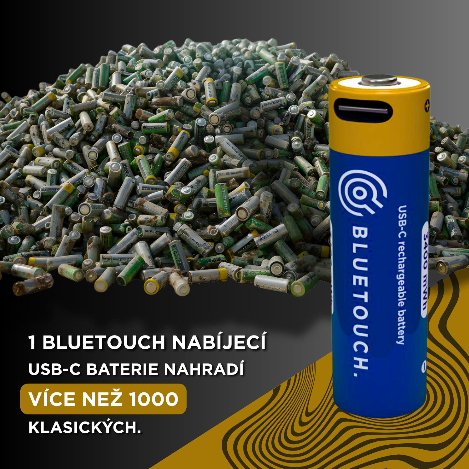 Nabíjecí baterie BLUETOUCH USB-C AA 4/6
