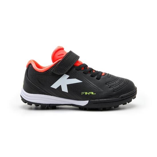 Kelme Botas De Fútbol Kids Final Elastic Turf Negro Unisex Kids