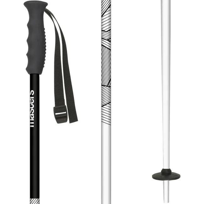 Bețe Schi MASTERS Piste, Alb/Negru, Unisex