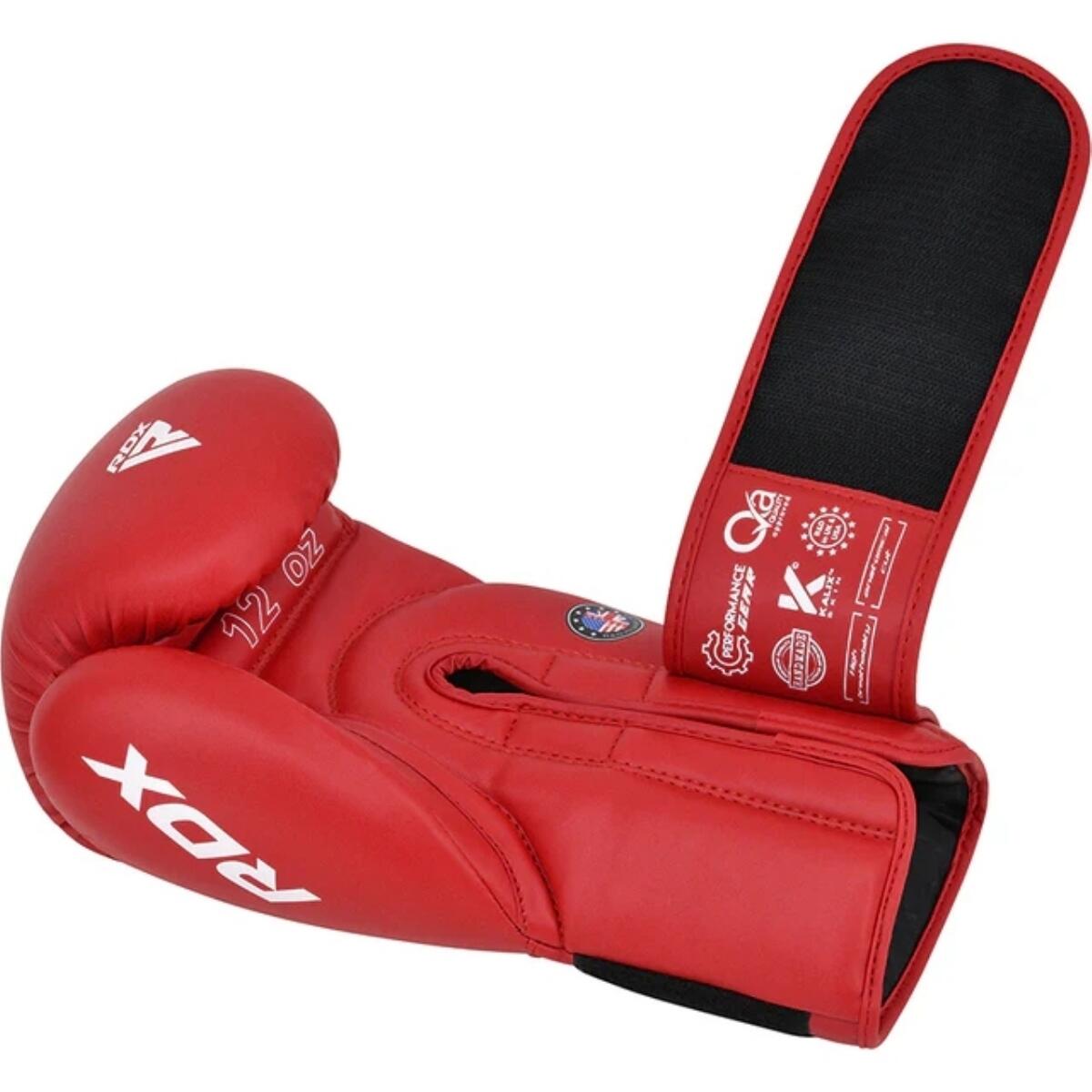 Gants de boxe RDX Amateur Competition AS2 – Rouge – 12oz 5/7