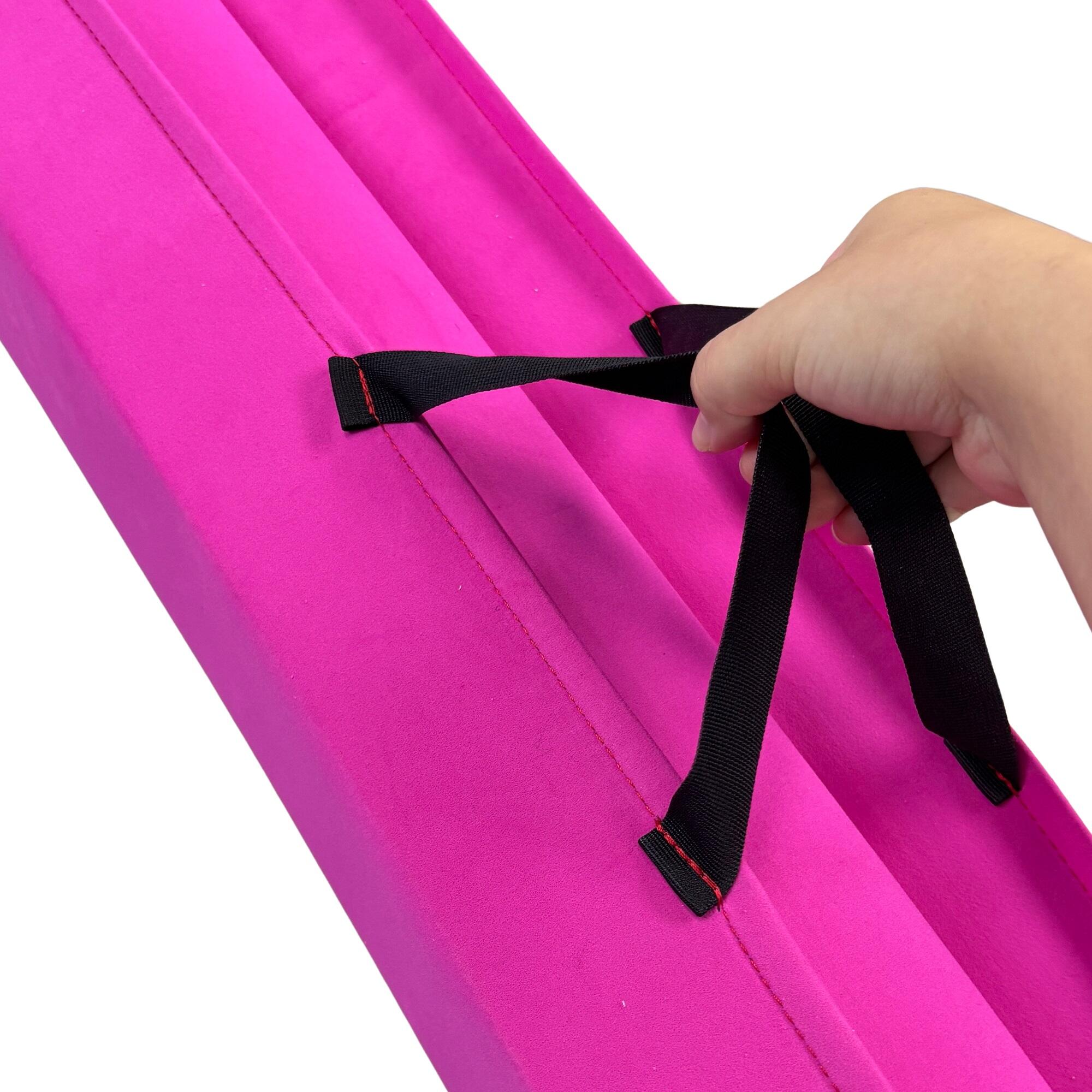 Gymnastická kladina MASTER 360 x 10 cm EVA skládací - růžová 3/7