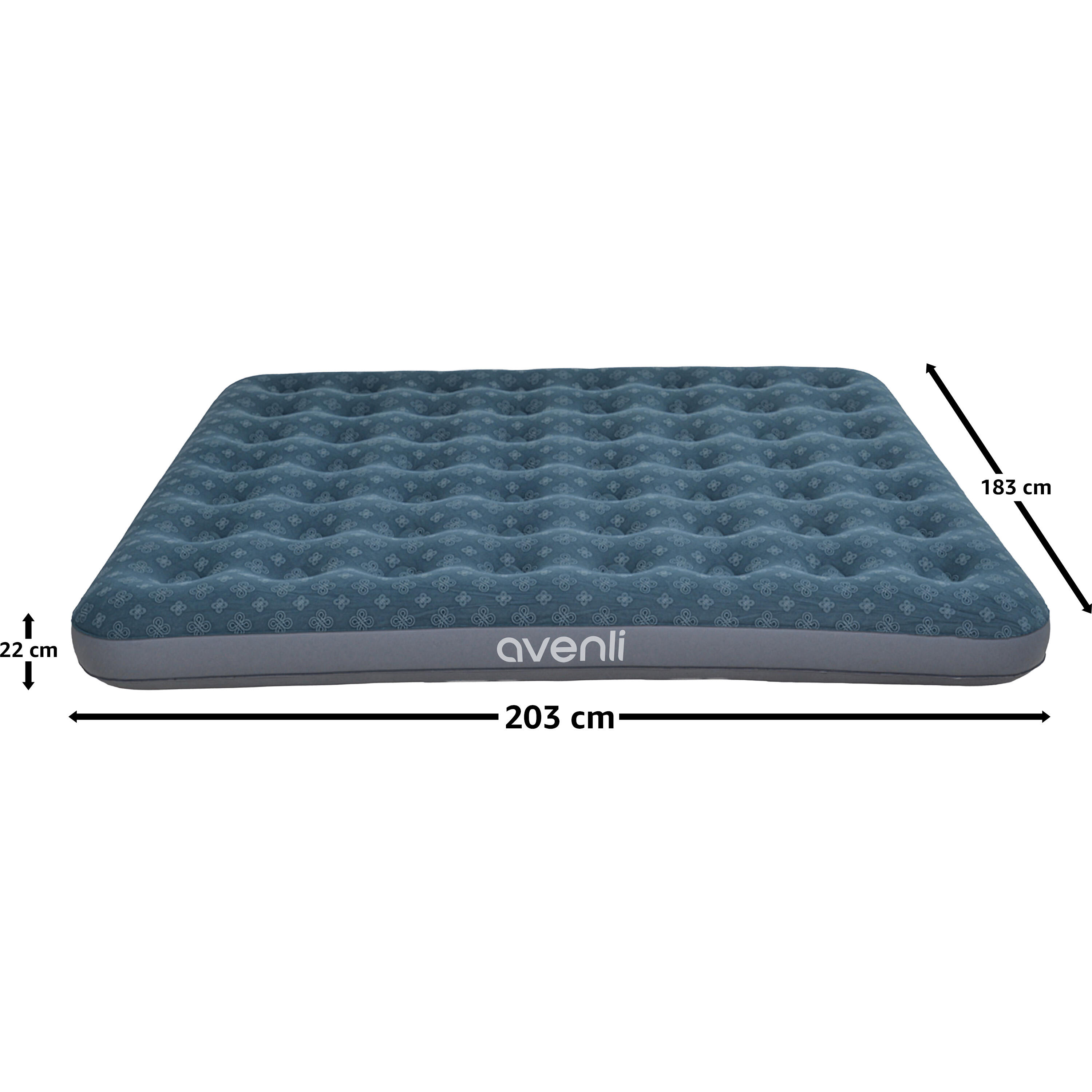 Luftmatratze Camping 2 Personen 203x183x22cm Luftbett Campingmatratze 5/7