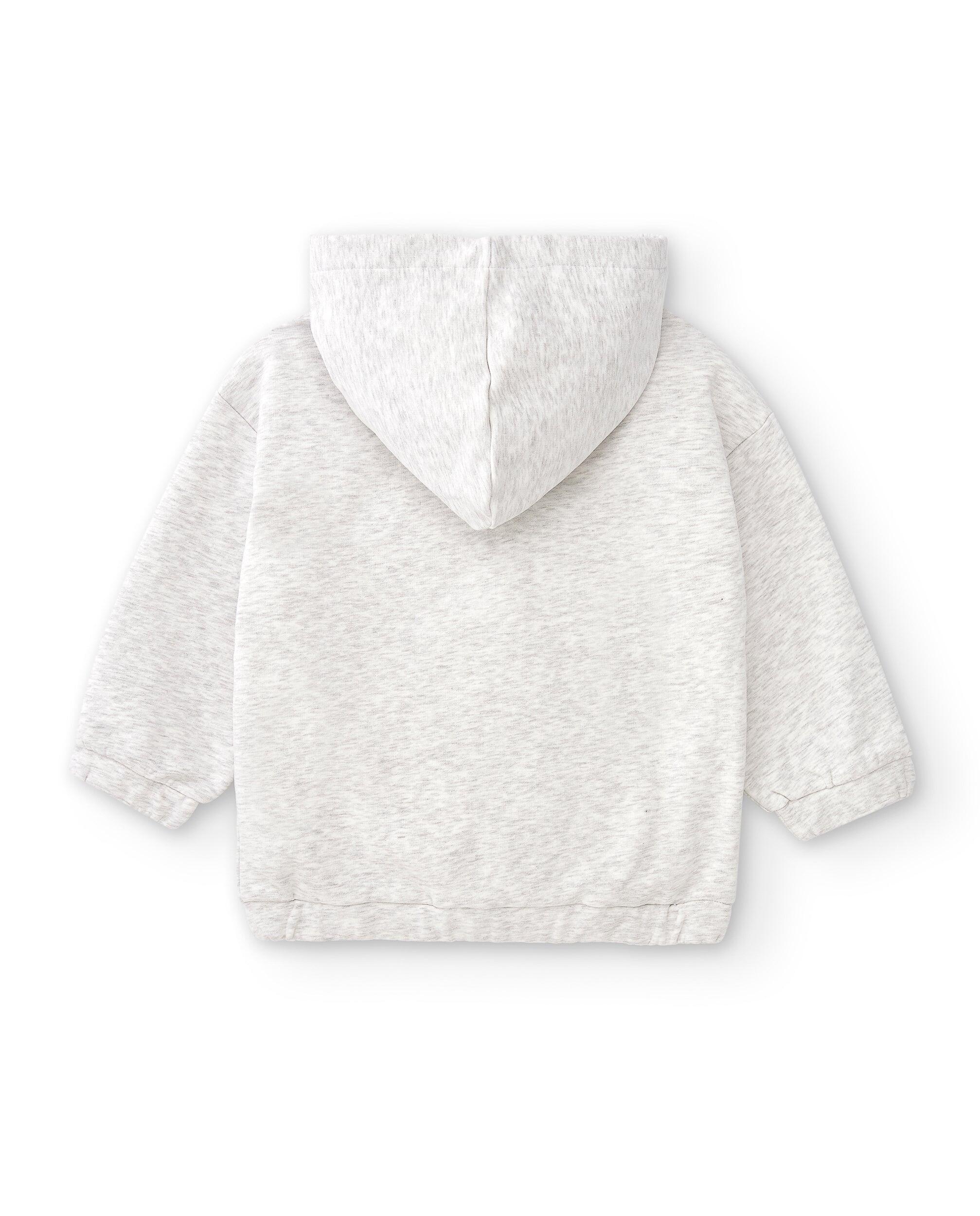 Moletom aberto cinza para meninas CHG | Com 5/5
