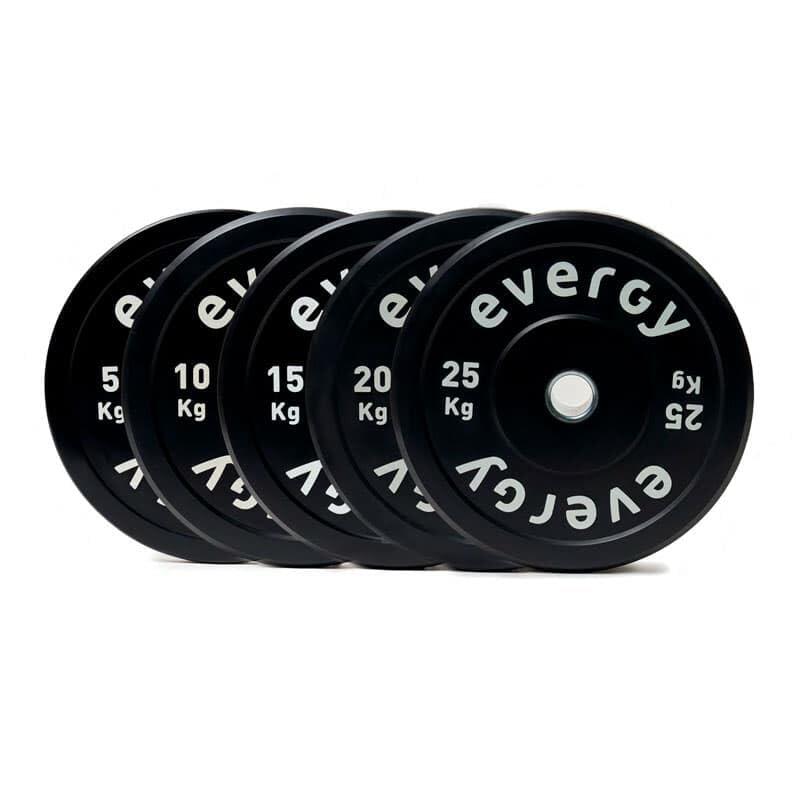 Disco bumper basic plus evergy 5kg musculación 4/4