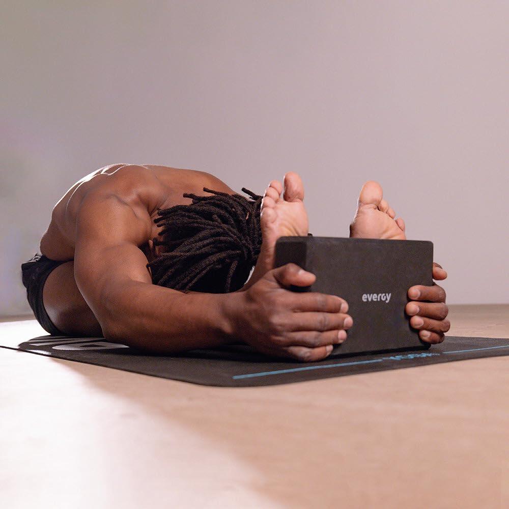 Bloque de yoga negro evergy yoga block 4/4