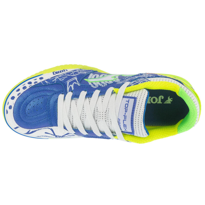 Ghete de fotbal bărbați Joma Top Flex IN albastru regal/pito